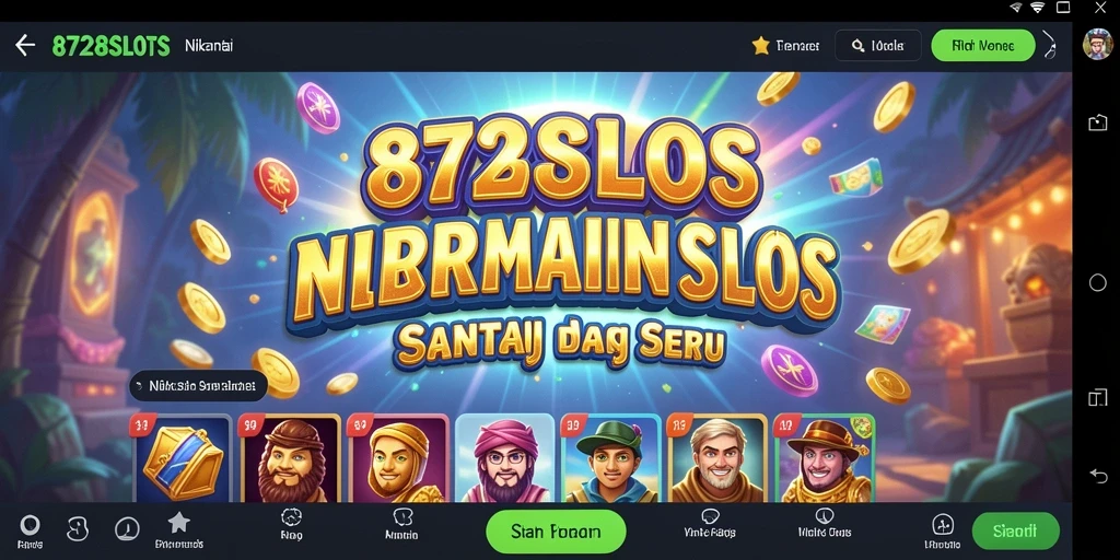 Screenshot utama <strong>8728SLOTS</strong> menampilkan keseruan permainan slot yang penuh warna.