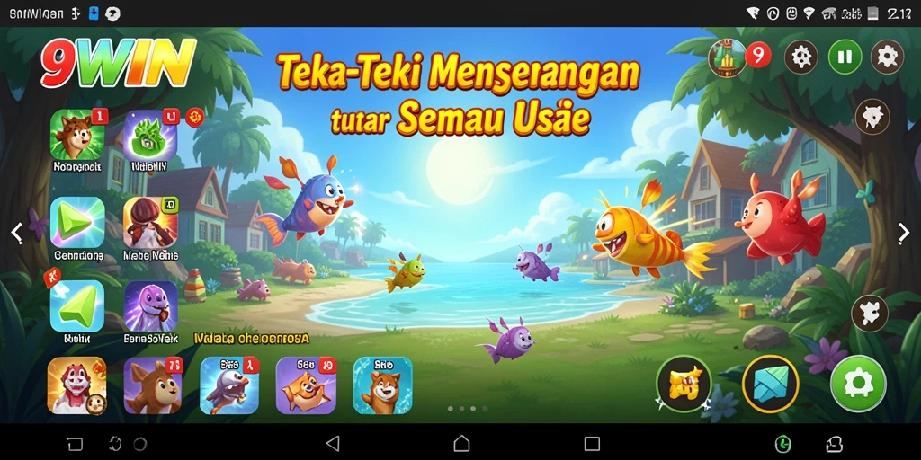 Tampilan gameplay 9WIN yang seru dan menantang teka-teki.