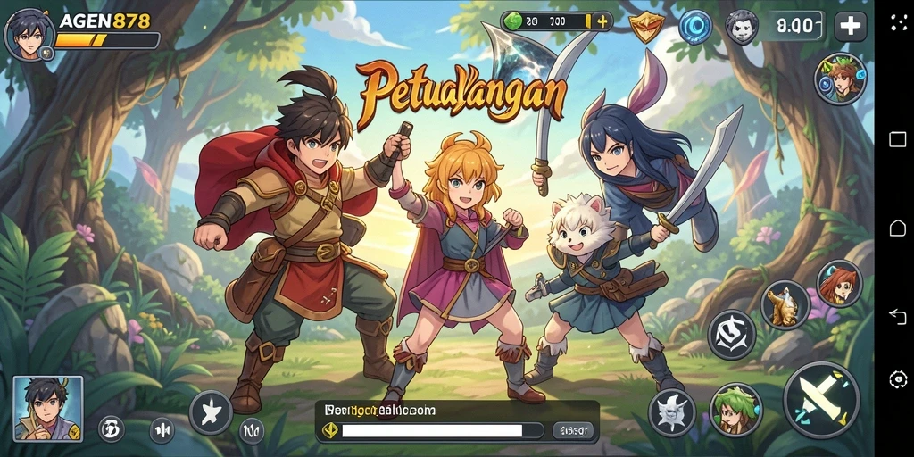 Tampilan gameplay seru AGEN878 dengan karakter Anime yang menarik.