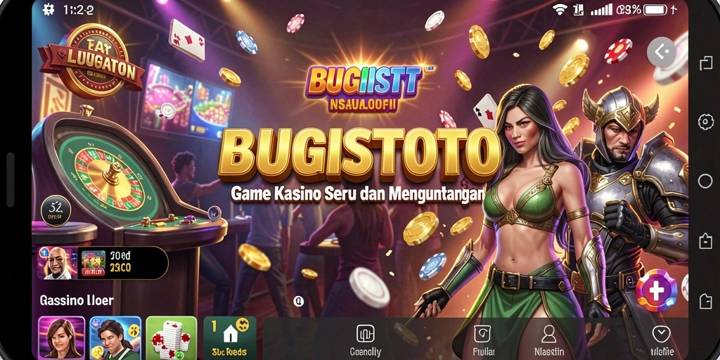Tampilan menarik dari gameplay Kasino di BUGISTOTO.