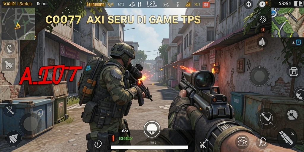 Screenshot utama COO77 menampilkan aksi mendebarkan dalam gameplay TPS.