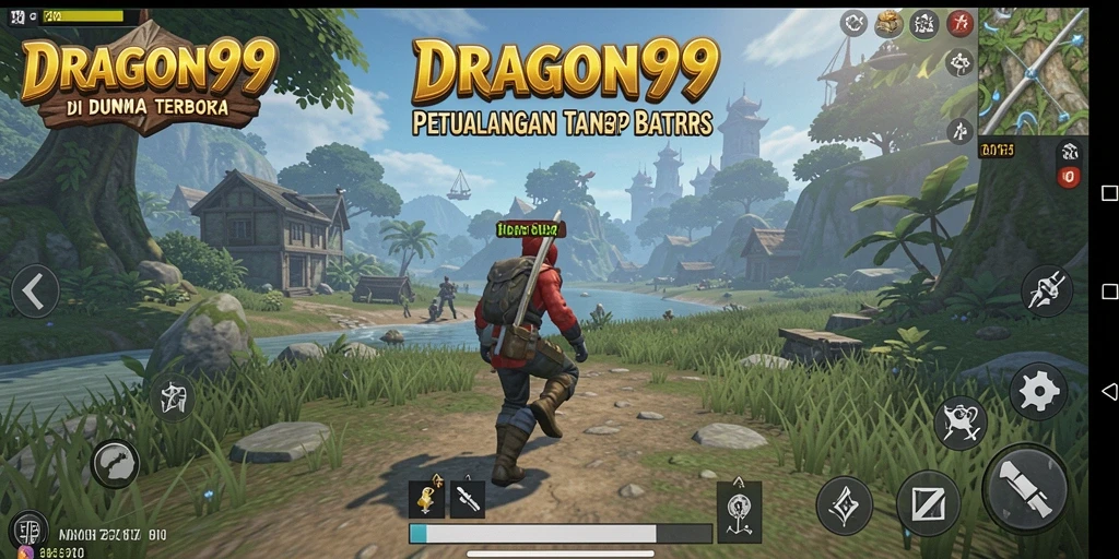 Screenshot gameplay Open World DRAGON99 yang penuh aksi dan petualangan.