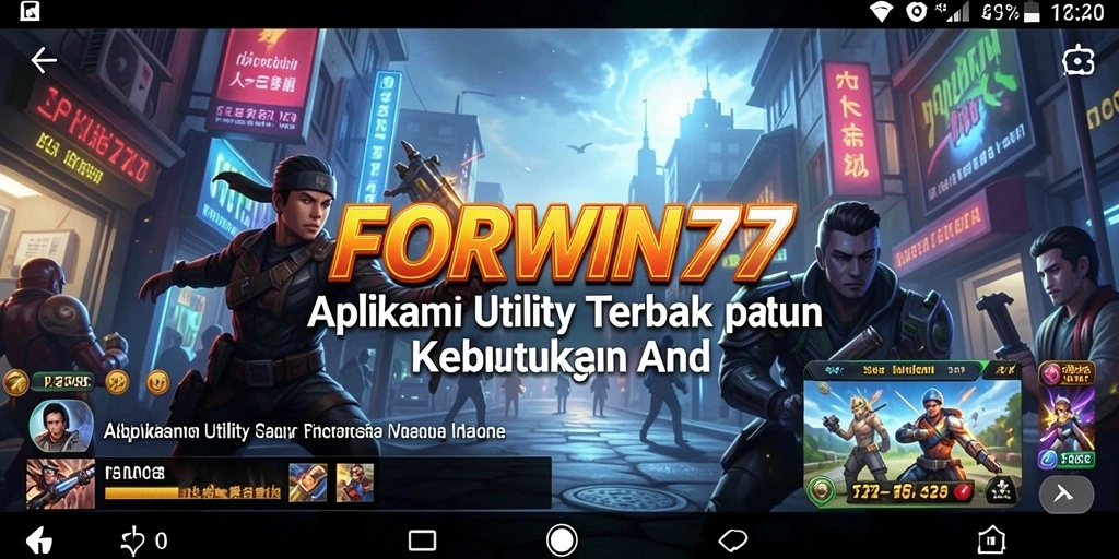 Screenshot utama menunjukkan antarmuka FORWIN77 yang mudah digunakan.