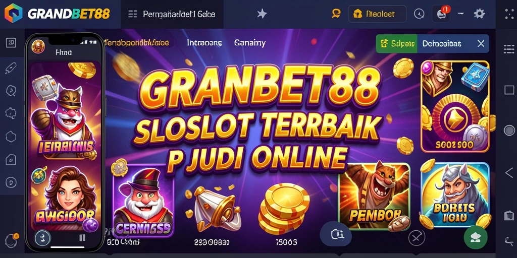Screenshot gameplay sedang menunjukkan keseruan permainan slot di GRANDBET88.