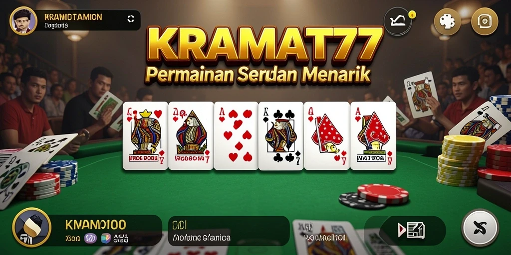 Tampilan gameplay KRAMAT77 yang seru dan interaktif.