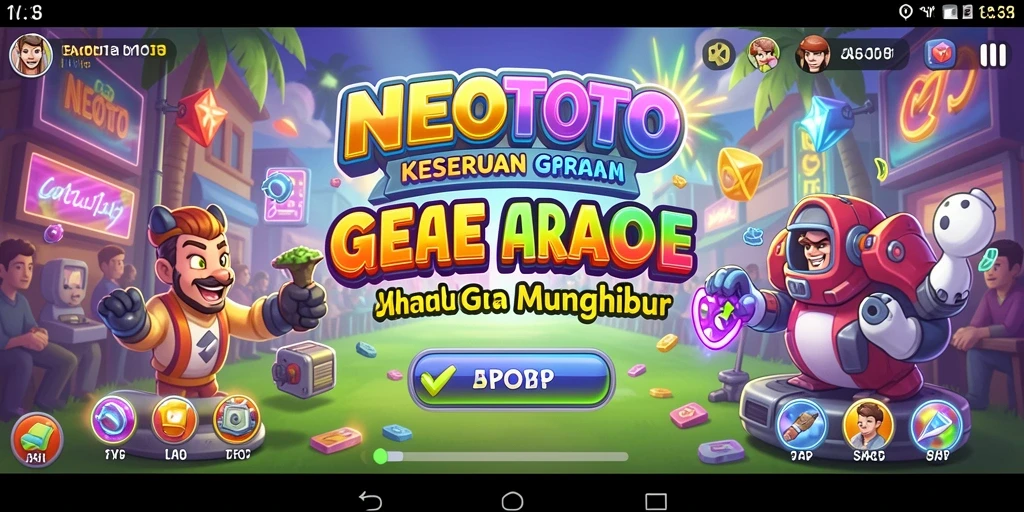 Screenshot gameplay NEOTOTO yang menampilkan aksi seru dalam permainan Arcade.