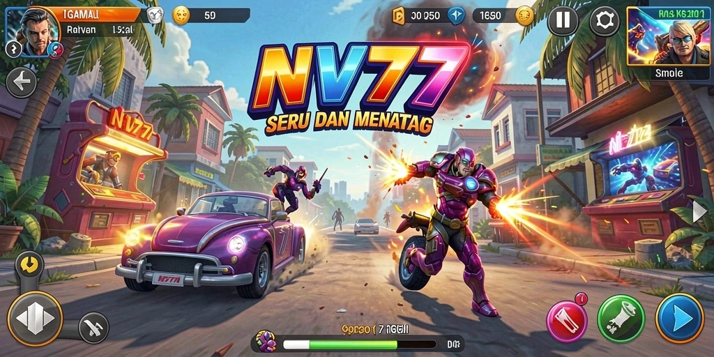 Tampilan gameplay seru dari game NV77 yang penuh tantangan.