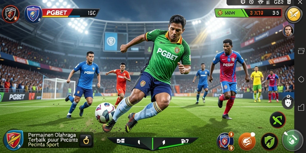 Tampilan gameplay PGBET saat pertandingan olahraga penuh aksi.