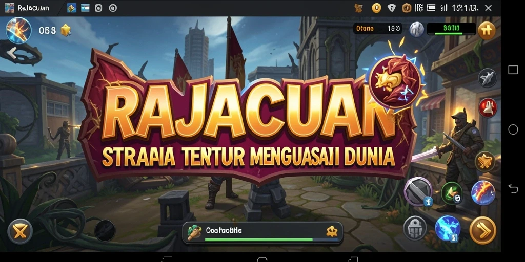 Menunjukkan aksi seru dalam gameplay RAJACUAN.