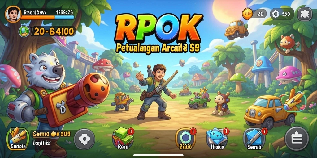 Tampilan gameplay RPOK yang seru dan penuh warna.