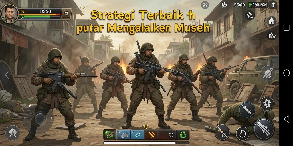 Tangkapan layar S80 menunjukkan aksi intens dalam pertempuran strategi.