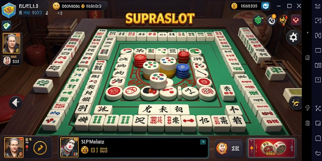 Tangkapan layar permainan SUPRASLOT dengan gameplay Mahjong yang menantang.