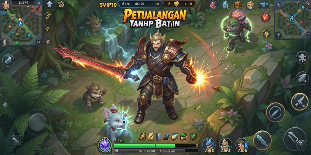 Screenshot menampilkan aksi seru dalam pertempuran ARPG di SVIP10.
