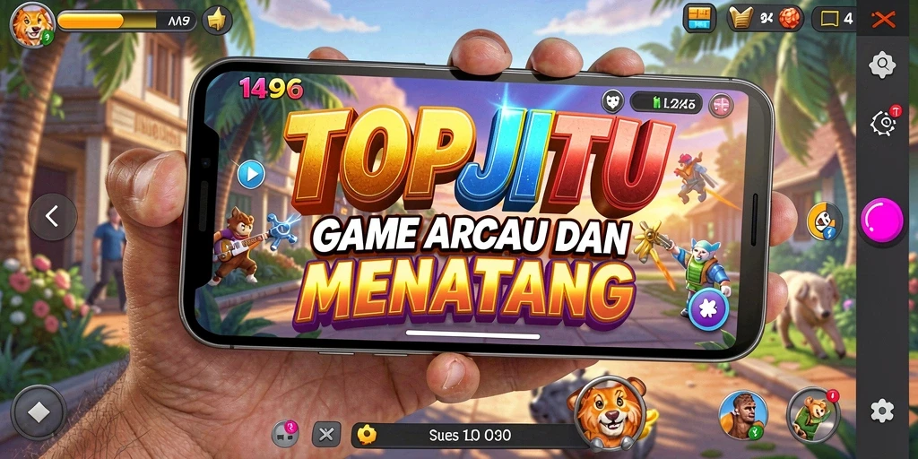 Screenshot gameplay seru TOPJITU dengan aksi cepat dan menantang.